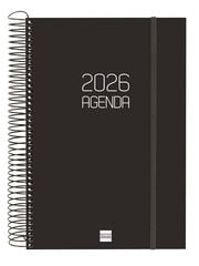 Agenda Finocam Opaque E11 día/pág cas 2026 negro
