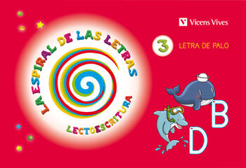 Lectoescritura 3 Espiral Letras Palo Infantil 5 Años