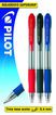 Bolígraf Pilot Supergrip, negre blau vermell