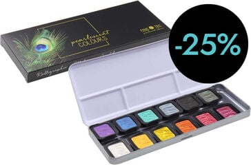 Acuarela FINETEC® Rainbow nacarado 12 colores