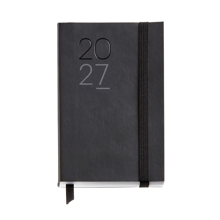 Agenda Miquelrius Passport D&iacute;a P&aacute;gina Catal&aacute;n Luxor 2027 Negro