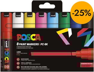 Rotuladores Posca PC-8K 8mm Basic 8 colores