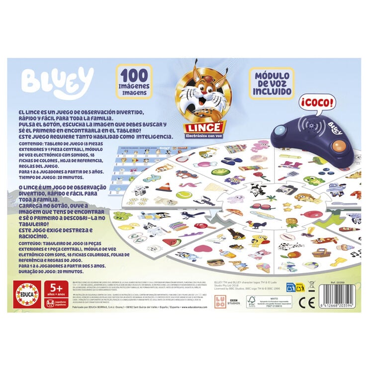 Lince Bluey electr&oacute;nico