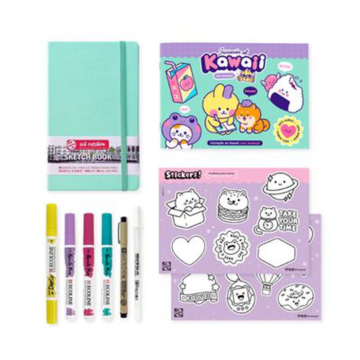 Kit Kawaii Artículos De Papeleria 15 Productos Novedad