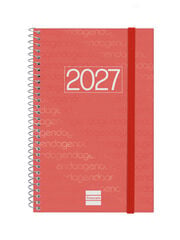 Agenda Finocam Year Semana Vista Horizontal 2027 Catal&aacute;n Rojo