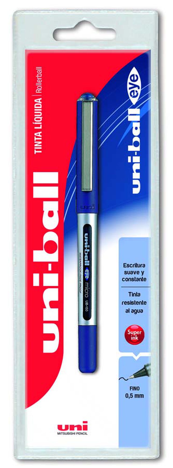 Ròl·ler Uniball Eye Micro UB-150 blau 1u