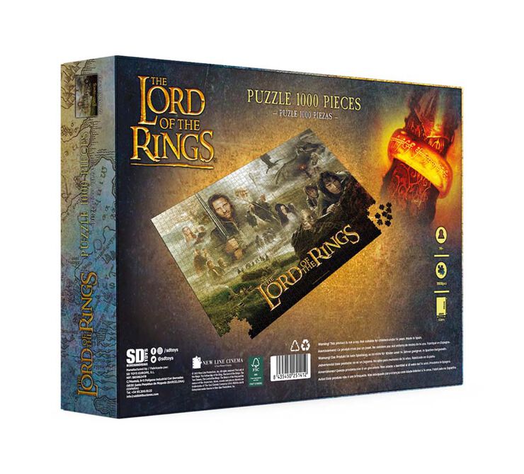 Puzle 1000 piezas El señor de los anillos Puzle 1000 piezas El señor de los anillos