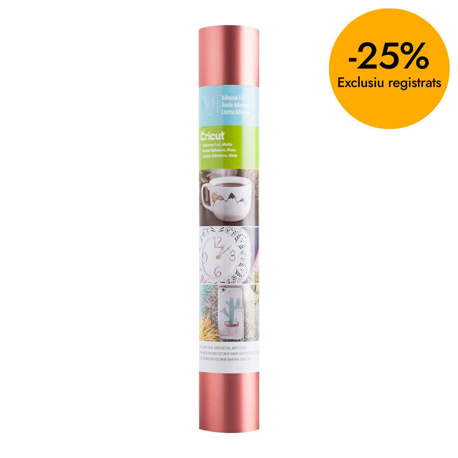 Foil adhesivo 30x90cm rosa mate