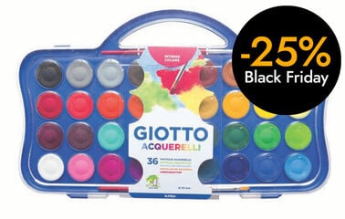 Aquarel·les Giotto 36 colors + pinzells