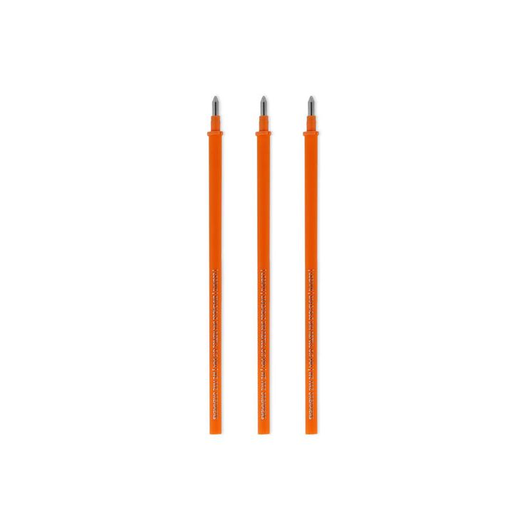 Recambio bolígrafo borrable Legami naranja 3 unidades