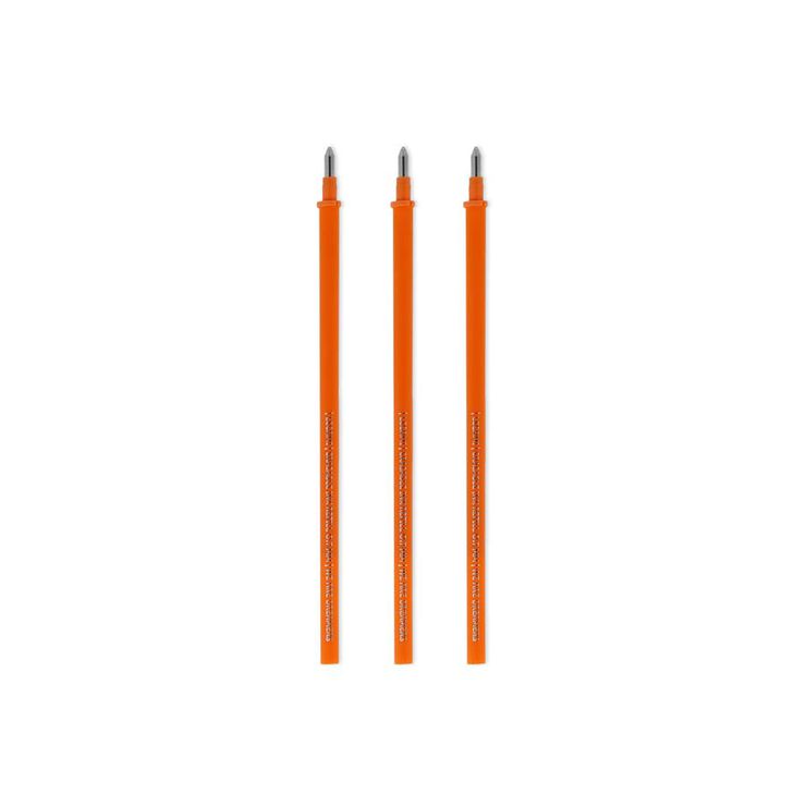 Recambio bolígrafo borrable Legami naranja 3 unidades