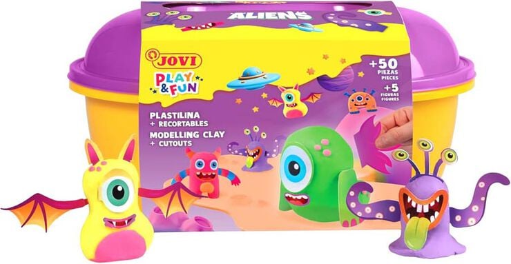 Cofre Plastilina Jovi Play & Fun Aliens