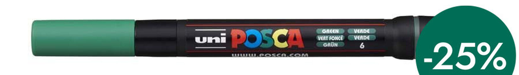 Retolador Posca PCF-350 1-10mm verd