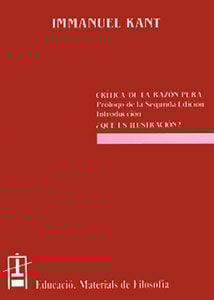 Cr&iacute;tica de la Raz&oacute;n Pura. &iquest;Qu&eacute; es Ilustraci&oacute;n?