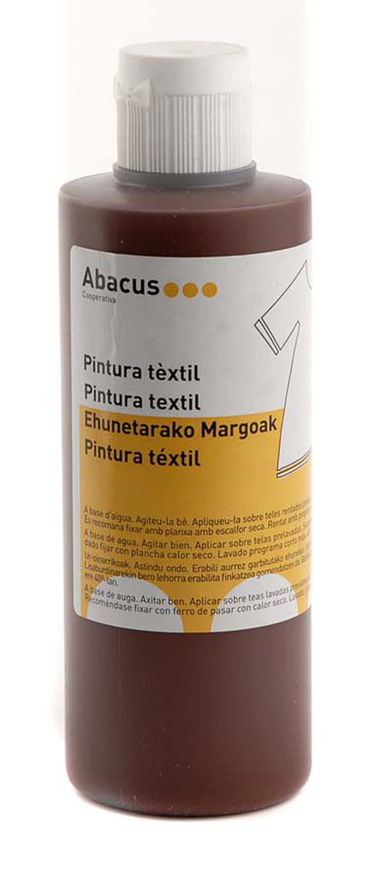 Pintura t&egrave;xtil Abacus 200ml marr&oacute;