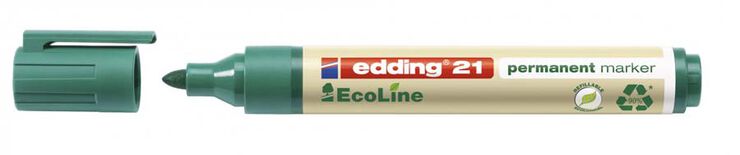 Rotulador permanente Edding 21 Ecoline 4 colores