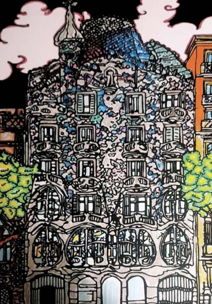 L&agrave;mina vellut Colorvelvet Casa Batll&oacute;