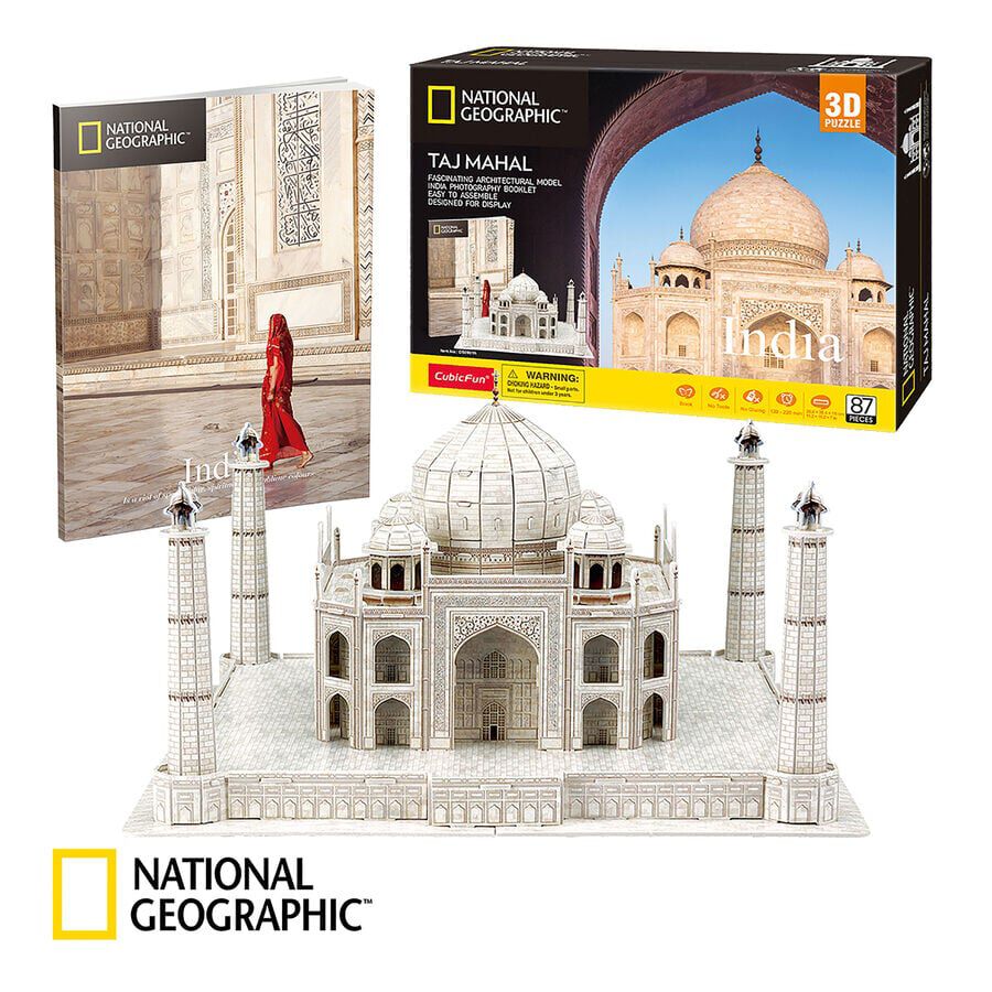 Puzle 3D 87 piezas Taj Mahal National Geographic