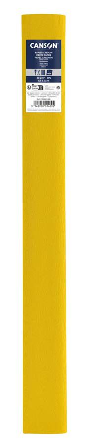 Papel Cresp&oacute;n (Pinocho) Canson rollo 50x250cm amarillo lim&oacute;n