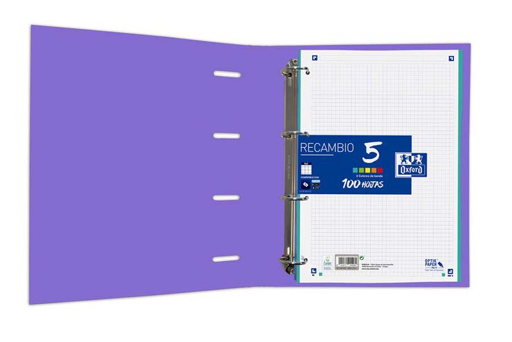 Carpeta Oxford Europeanbinder A4 + recanvi violeta