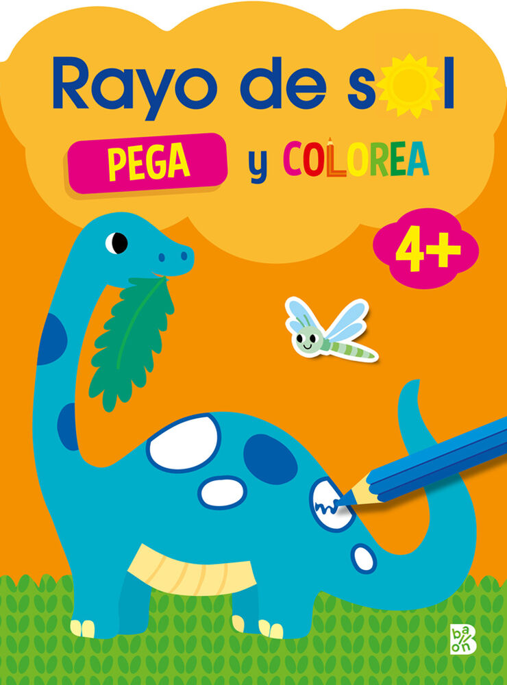 Rayo de sol +4 Pega y colorea