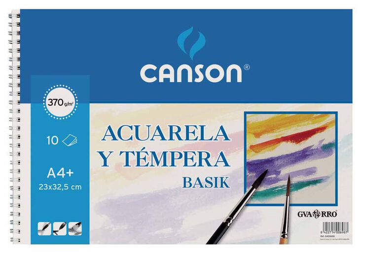 Bloc acuarela Canson Basik 23x32 10 hojas