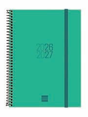 Agenda Escolar Finocam Esp.E10 Sem/Vista Castellano 2026-27 Verde