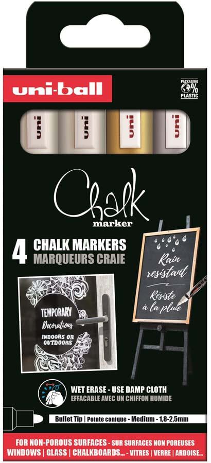 Rotuladores tiza l&iacute;quida Uni Chalk 4u