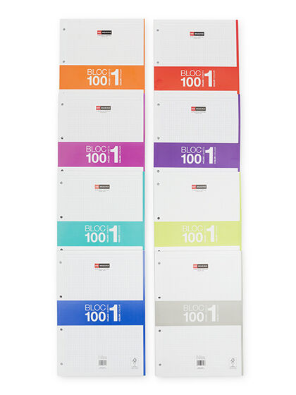 Recambio libreta Miquelrius A4 5x5 70 gr 100 hojas Margen Gris Recambio libreta Miquelrius A4 5x5 70 gr 100 hojas Margen Gris