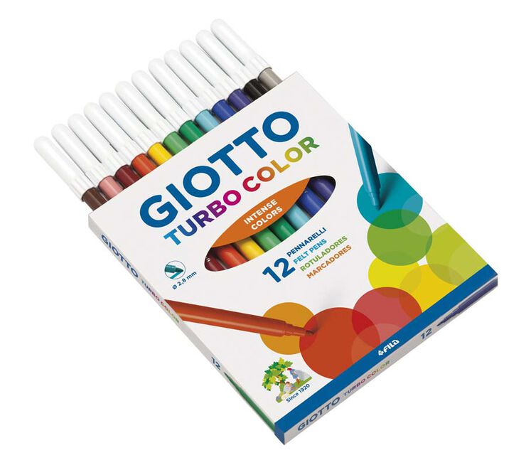 Rotuladores Giotto Turbo Color 12 colores