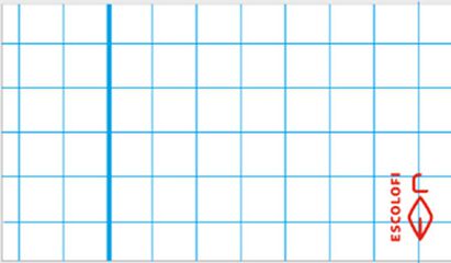 Libreta A4 espiral 40H 4x4 Escolofi Verde