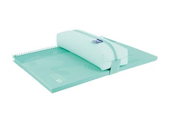Estuche rectangular Oxford Live & Go azul