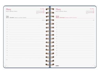 Agenda Finocam Alma E10 1dia/p&agrave;g cat 2026 blau