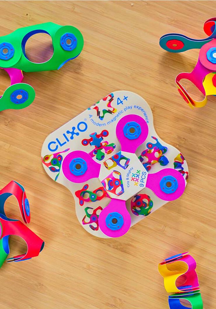 Construcción Magnética Clixo Multicolor 9 piezas Construcción Magnética Clixo Multicolor 9 piezas
