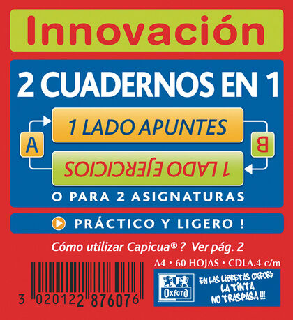 Llibreta Grapada Oxford Capicua A4 4 X 4, 60 fulls Llibreta Grapada Oxford Capicua A4 4 X 4, 60 fulls