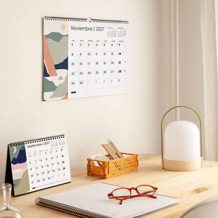 Calendario Miquelrius Pared A3 Castellano Cims 2027 Multicolor