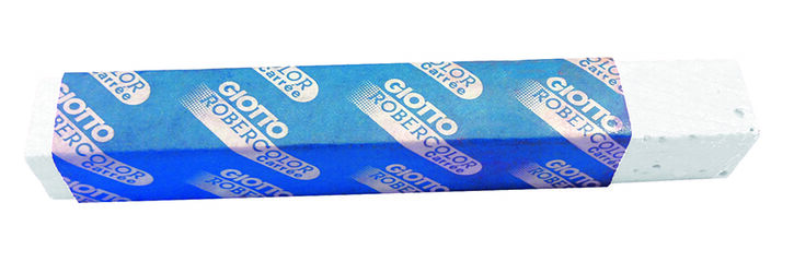 Tiza Giotto Robercolor Carrée cuadrat blanco 12u
