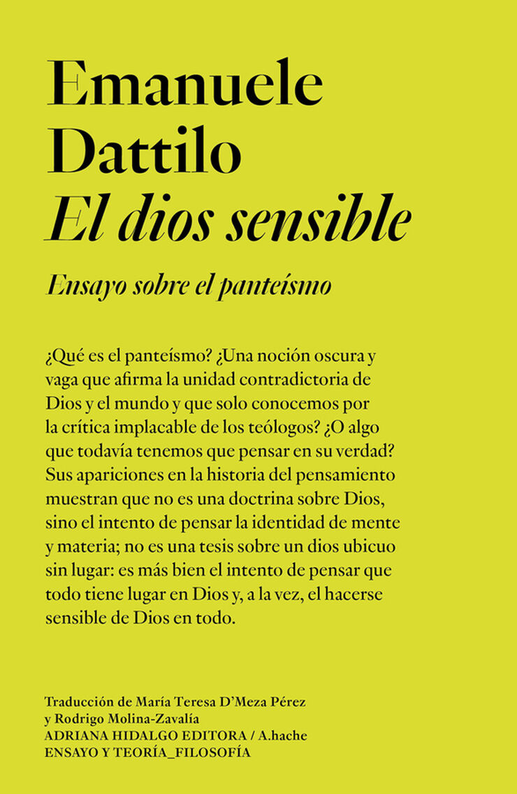 El dios sensible
