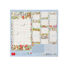 Calendario Legami 30x29 Pared Secret Garden Multiling&uuml;e 2027