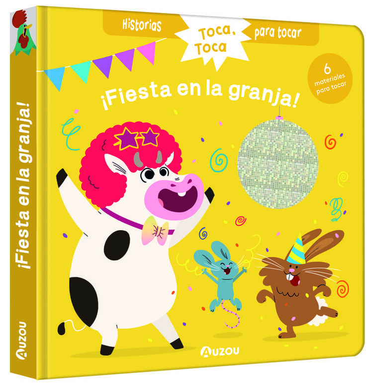 Historias para tocar. ¡Fiesta en la granja! Libro con texturas para bebés