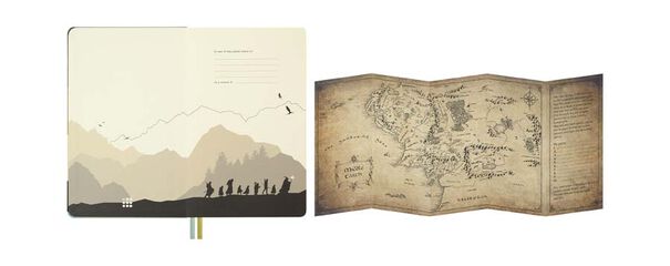 Agenda Moleskine 18 meses d&iacute;a/p&aacute;g L tapa dura El Se&ntilde;or de los Anillos