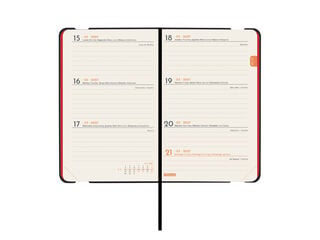 Agenda Finocam Flex Llisa Semana Vista Horizontal 2027 Castellano Rojo