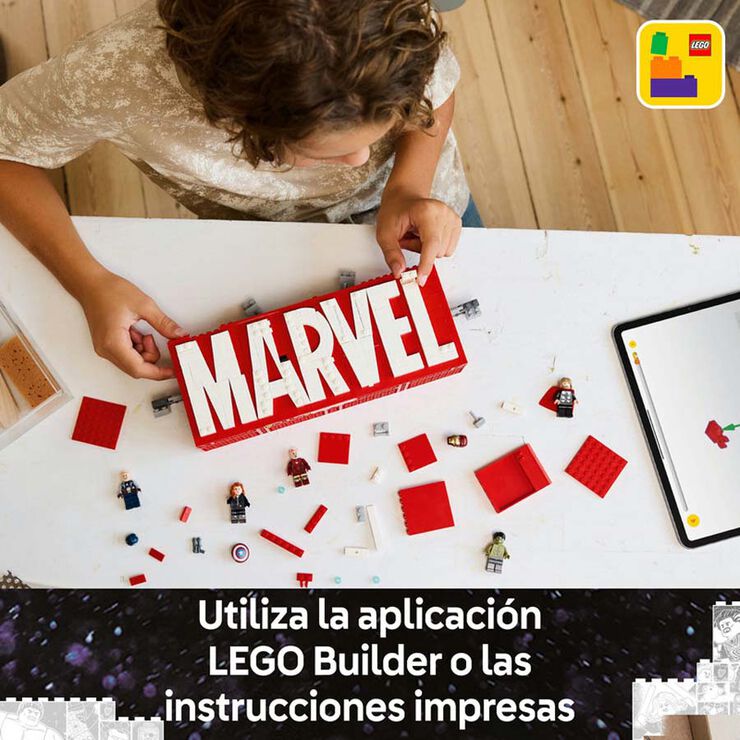 LEGO® Super Heroes Logotip MARVEL i Minifigures 76313