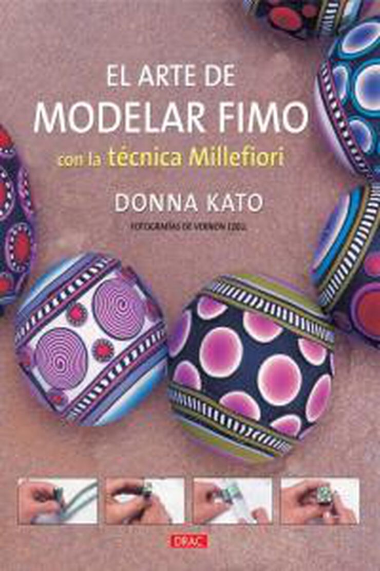 Arte de modelar fimo con la técnica millefiori