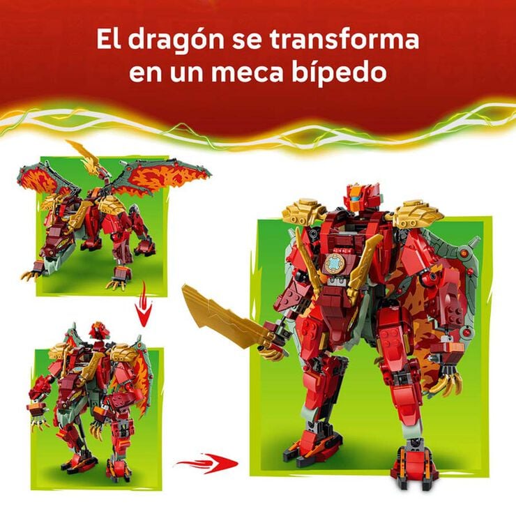 LEGO&reg; Ninjago Robot Drag&oacute;n Transformable de Wyldfyre 71868