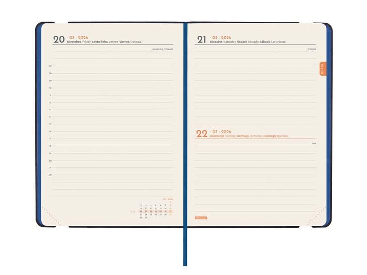 Agenda Finocam Joy F4 día/pág cat 2026 Fiona