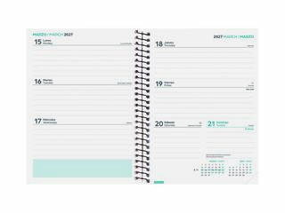 Agenda Escolar Finocam Cool 1/8 Sem/Vista Castellano 2026-27 Negro