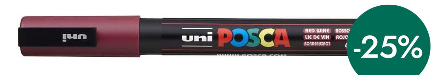 Rotulador Posca PC-3M 0,9-1,3mm vino