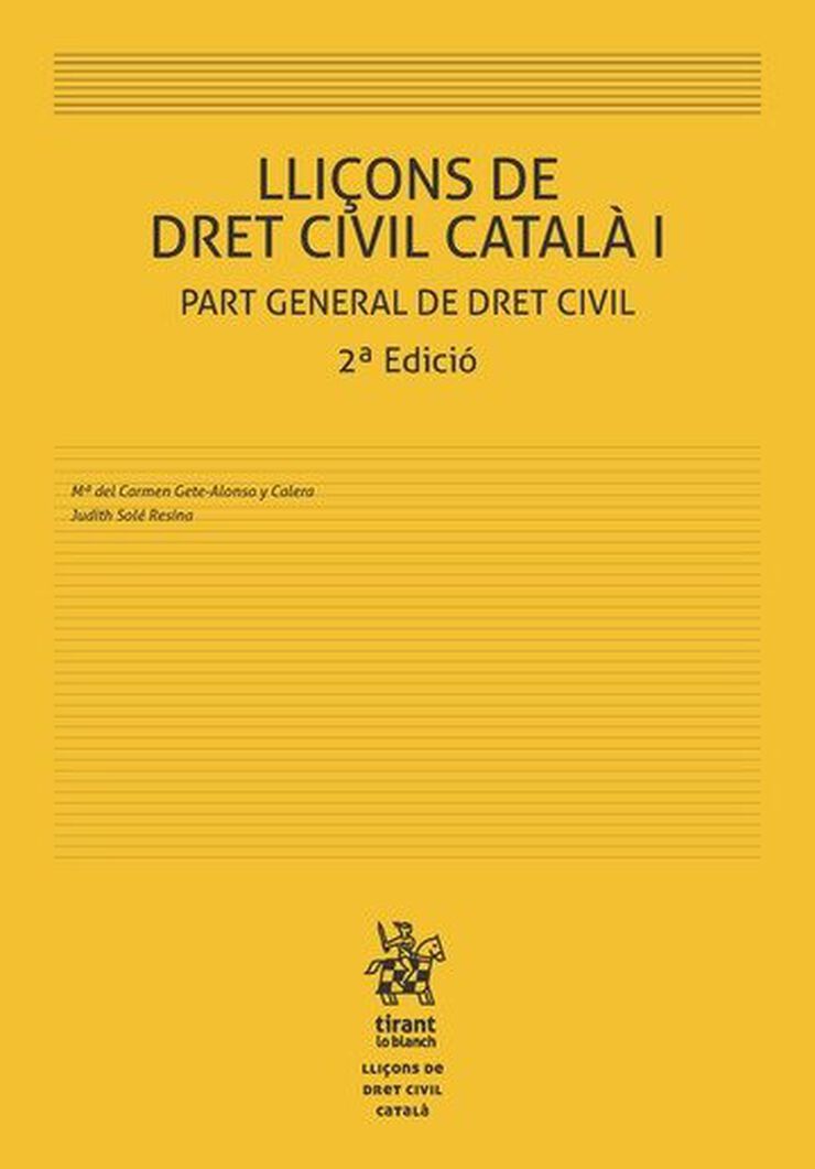LLiçons de dret civil catalá I 2ª edición
