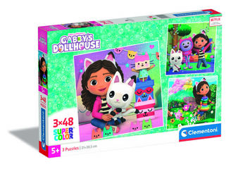 Puzle 3X48 Pc Gabby'S Dollhouse